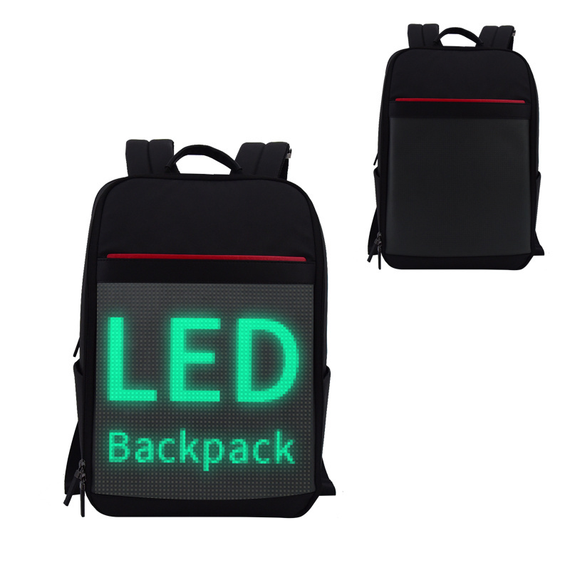 Hole Sale  Laptop Backpack with LED Screen Travel LED Shinning Computer Backpack