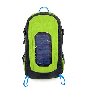 Hiking Camping Traveling Smart Water Resistant Usb Charging Port Laptop Solar Power Backpack