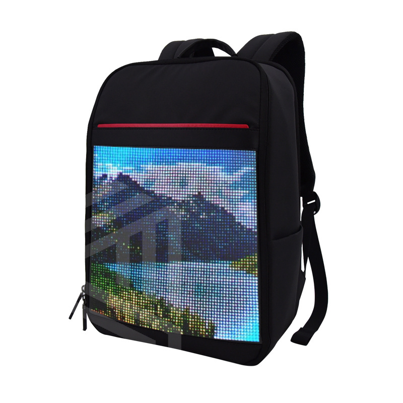 Hole Sale  Laptop Backpack with LED Screen Travel LED Shinning Computer Backpack