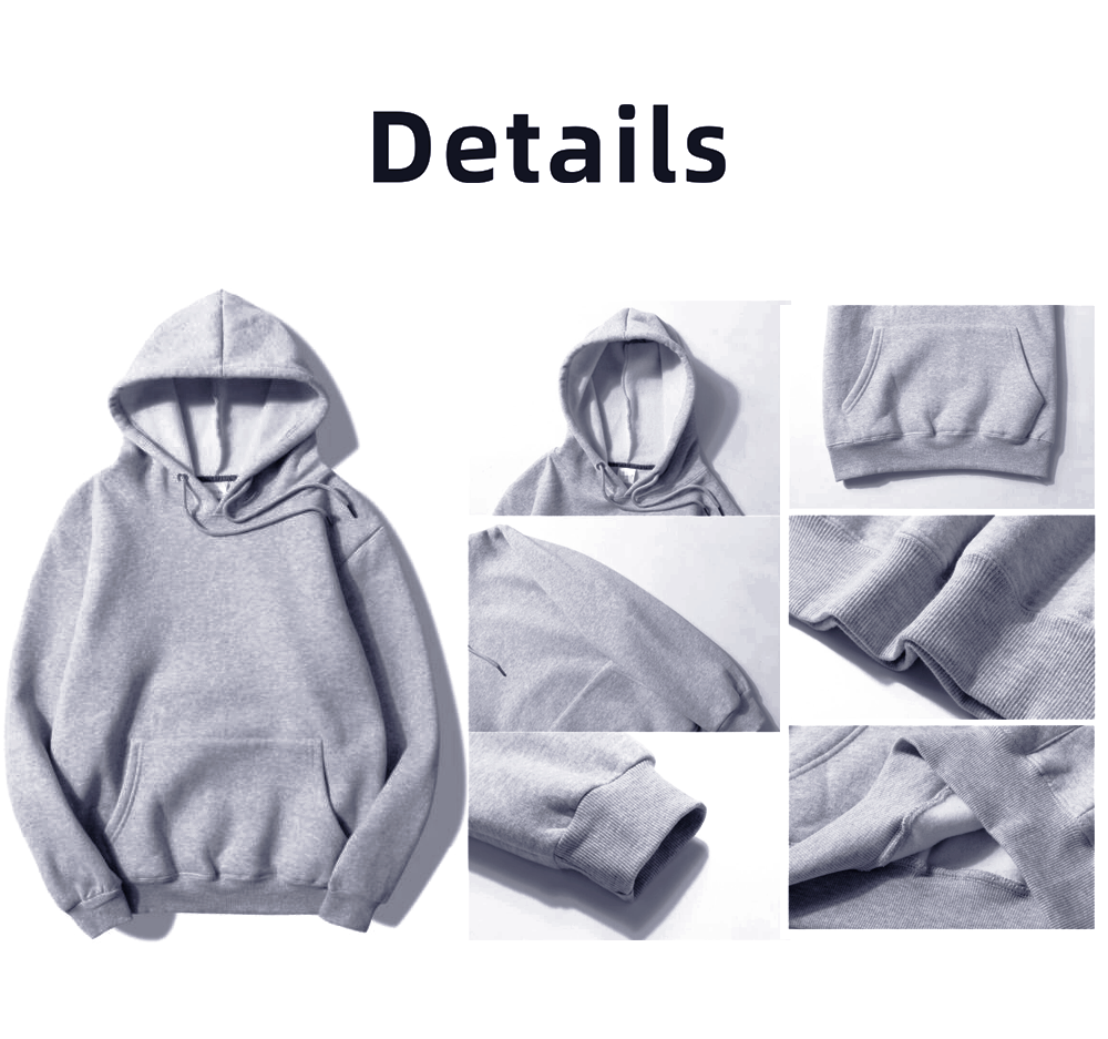 Wholesale Oversized Unisex Custom Heavyweight Hoodies Embroidered Men's Hoodies Blank Fleece Cotton Hoodie