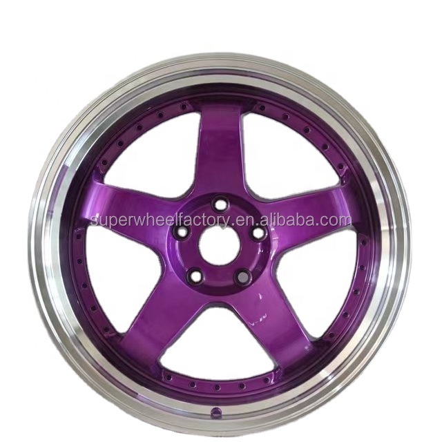 Support customization car wheel rims purple 5hole 5x120 20inch wheel 6061-t6 aluminum alloy forged custom wheel rims