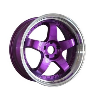 Support customization car wheel rims purple 5hole 5x120 20inch wheel 6061-t6 aluminum alloy forged custom wheel rims