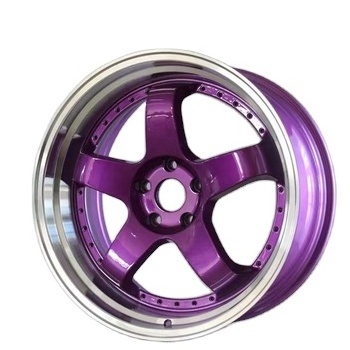 Support customization car wheel rims purple 5hole 5x120 20inch wheel 6061-t6 aluminum alloy forged custom wheel rims