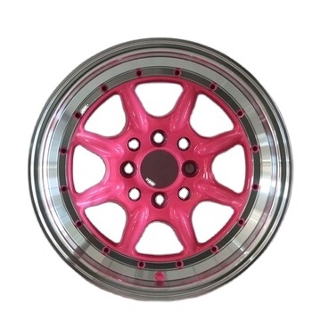 4 hole 8 hole hot sale new design supplier 14 inch 15 inch aluminum alloy wheel rim