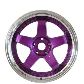 Support customization car wheel rims purple 5hole 5x120 20inch wheel 6061-t6 aluminum alloy forged custom wheel rims