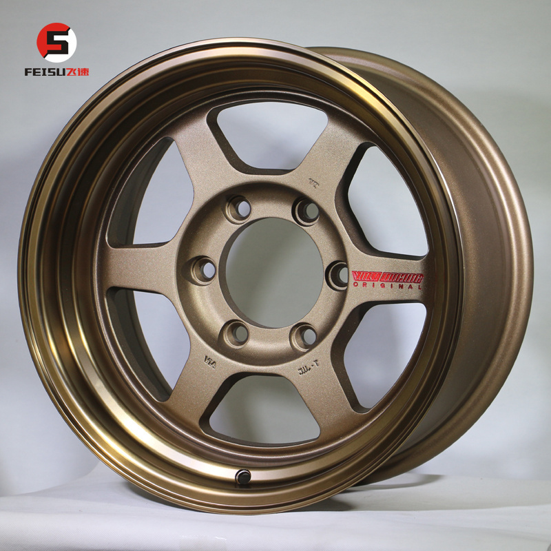 16*8J 6*139.7 TE37 bronze modify alloy wheels for 4*4 off-road cars for FJ prado F150 landcruiser car mags