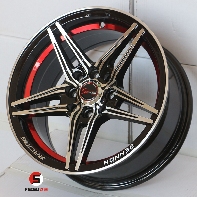 rim 4*100 racing car alloy wheels 15 inch 4x100 4x114.3 passenger car alloy rims new car wheels cheap price wholesale