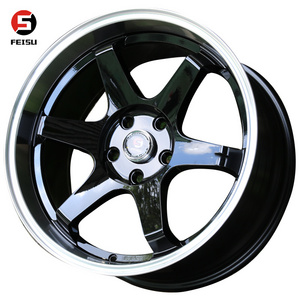 17 Inch Mags Car Alloy Wheel Fashion Rims 4 Hole 5 Hole Hot Sale ISO Standard Deep Lip Passenger car wheel Manufacturer  Design