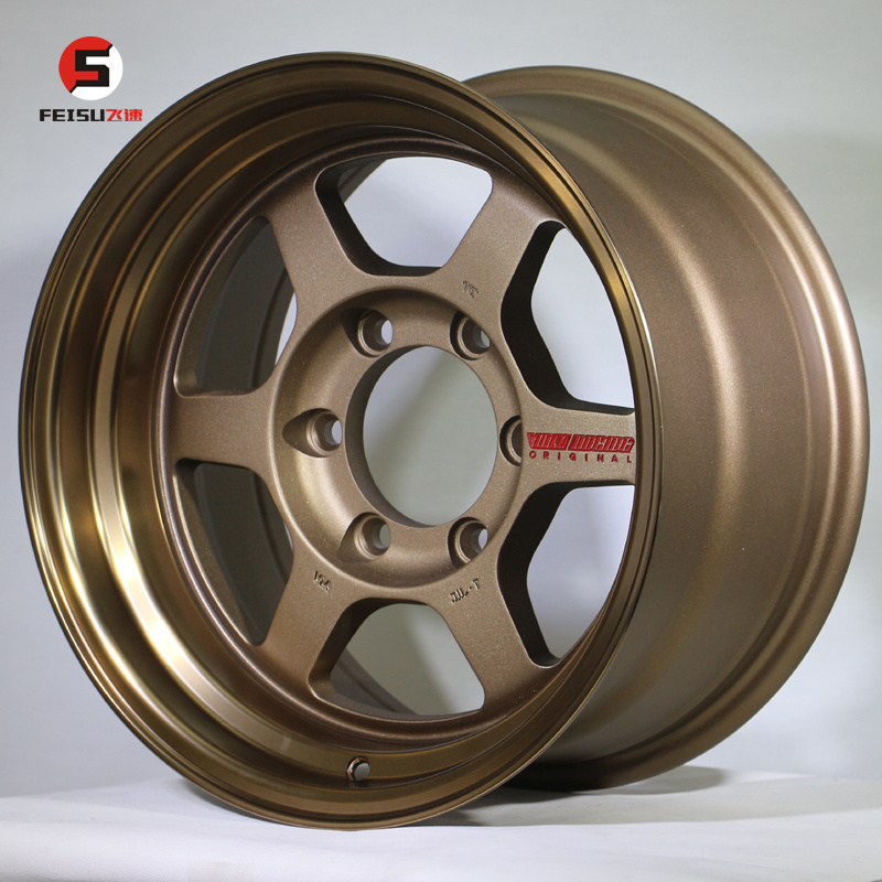 16*8J 6*139.7 TE37 bronze modify alloy wheels for 4*4 off-road cars for FJ prado F150 landcruiser car mags