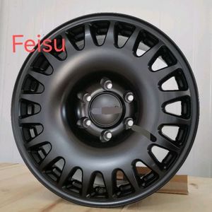 White matt Black mad 17x8.5 6x139.7 offroad pickup truck alloy wheels rims rines mags stock for FJ cruiser lc95 Prado pajero Ram