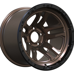 Black A356.2 15x10J 4x4 offroad car alloy wheels aluminum car rims rines Off road racing wheel hub