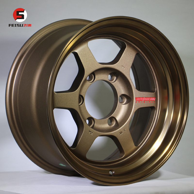 16*8J 6*139.7 TE37 bronze modify alloy wheels for 4*4 off-road cars for FJ prado F150 landcruiser car mags