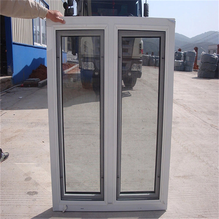 High Quality Hurricane Double UPVC Plastic Vinyl Casement French Modern Design Windows And Doors PVC China