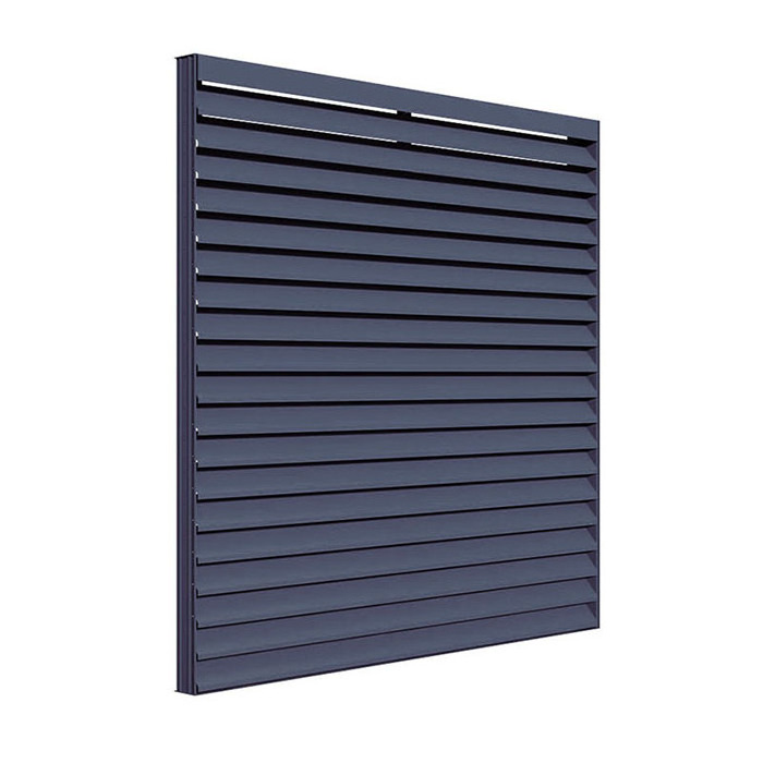 Italian Aluminum Naco Window Built In Louvres Frame Heat Insulation Texture Glass Louver WindowAluminium Louver Casement Windows