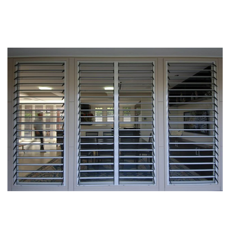 Shutters Window Aluminum Glass Louvers Window Bullet Proof Window Roller Shutter  Aluminum Frame Shutters