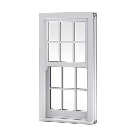 New Design UPVC Glazed Sash Windows Single Hung Vertical