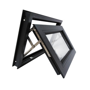 CE standard impact hurricane customized pvc upvc small bathroom ventilation awning top hung window