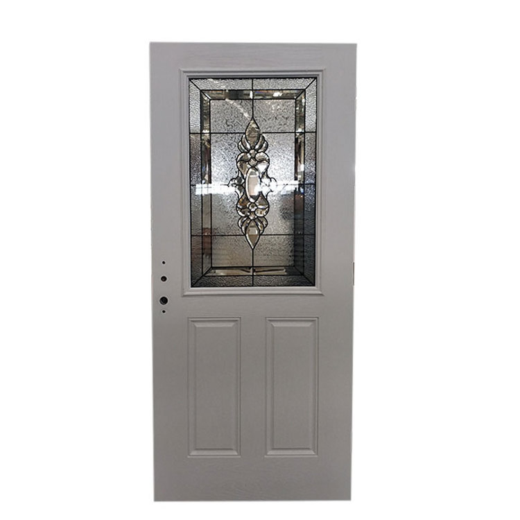 fiber glass luxury front door design balcony casement entrance doors