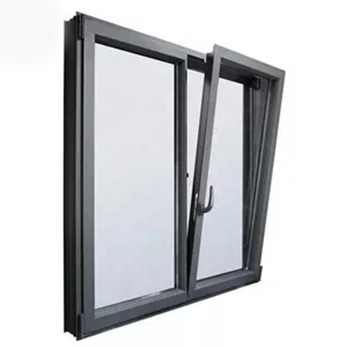 Perfect Quality Modern Aluminum Frame Awning Window Design Double Glazed Home Curtain Bay Patio Garden French Casement Window