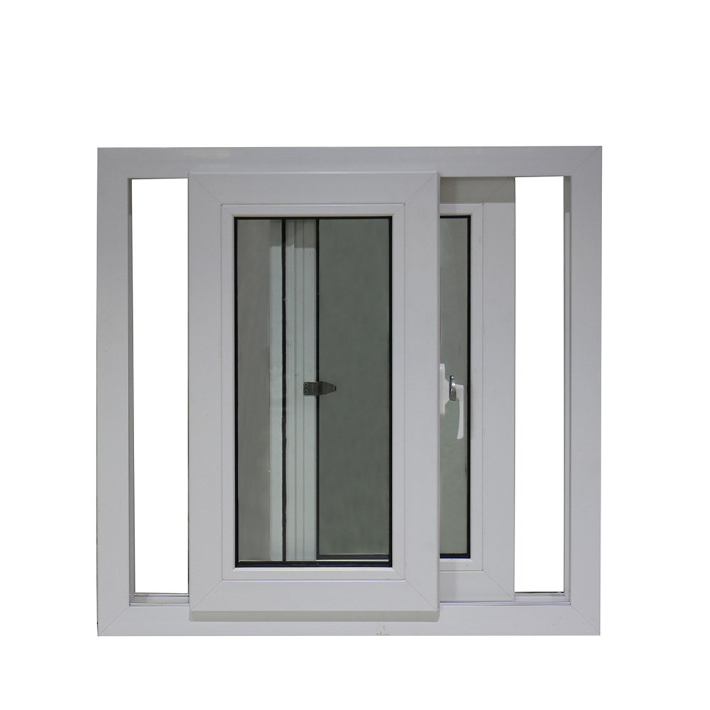 French Grill Design 3 Tracks Window Frame Glass Doors And Slider Upvc/Pvc Small Sliding Windows For Home