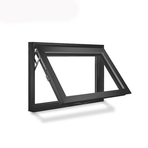 Black Aluminum Frame As2047 Certification Awning Window Horizontal Aluminum  Double Glazing Feilong Windows And Doors