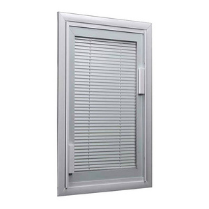 Stock Available Hurricane Impact German Decorative Exterior Built Glass Louvre Louver Pvc Windows With Double Blinds