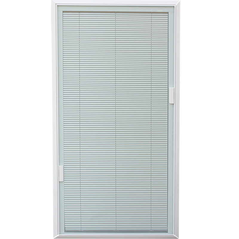 Stock Available Hurricane Impact German Decorative Exterior Built Glass Louvre Louver Pvc Windows With Double Blinds