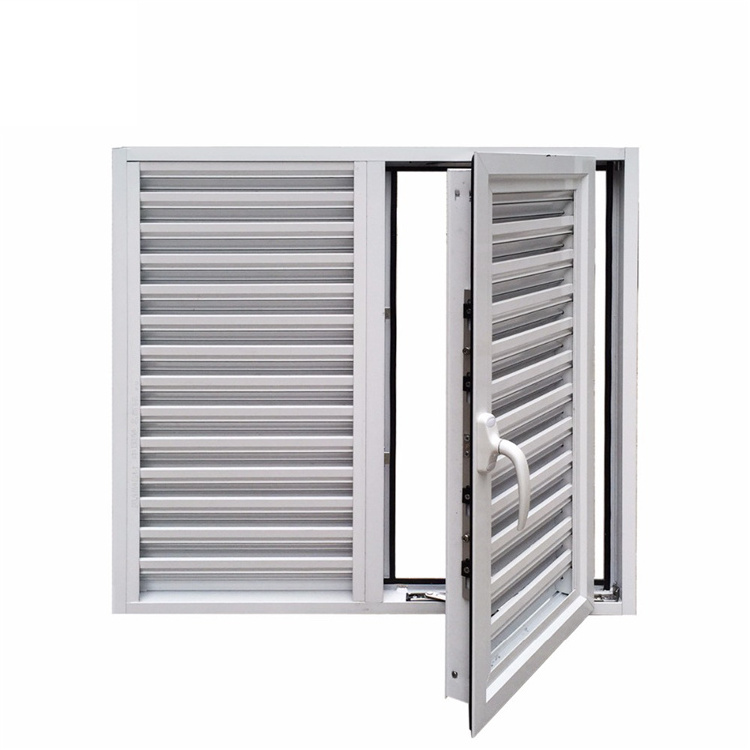 Aluminium Wood Grain Finish Windows High Quality Aluminium Window Parts Louver Window Aluminium Frame