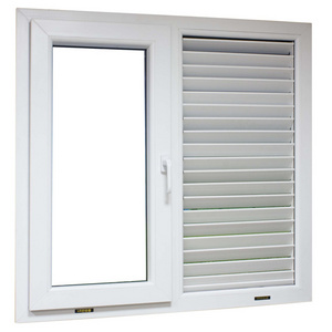 Free Sample Rectangular Shutters Bathroom Windows Blinds Jalousie Design Ventilated Aluminium Frame Glass Louver Window