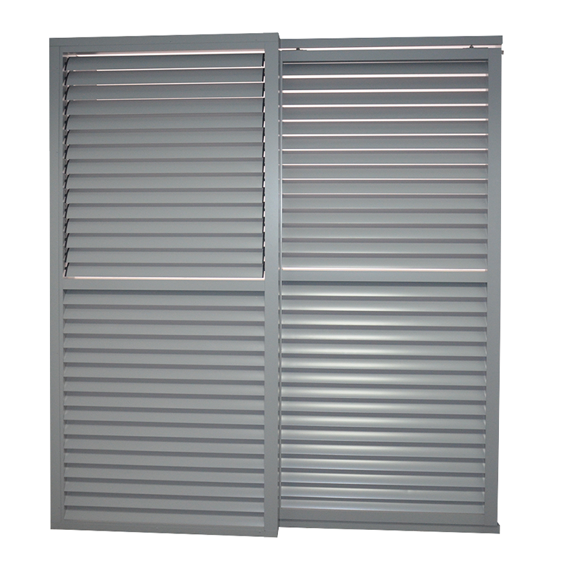 Italian Aluminum Naco Window Built In Louvres Frame Heat Insulation Texture Glass Louver WindowAluminium Louver Casement Windows