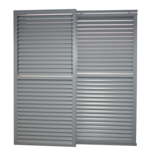 Decorative transmission rod frame Louvered Vertical Louvers aluminium Aluminum shutters for glass windows