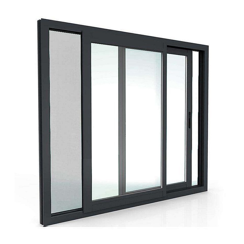 Soundproof Vertical Accordion Sliding Glass Windows And Doors Thermal Break Aluminum Bi Folding window