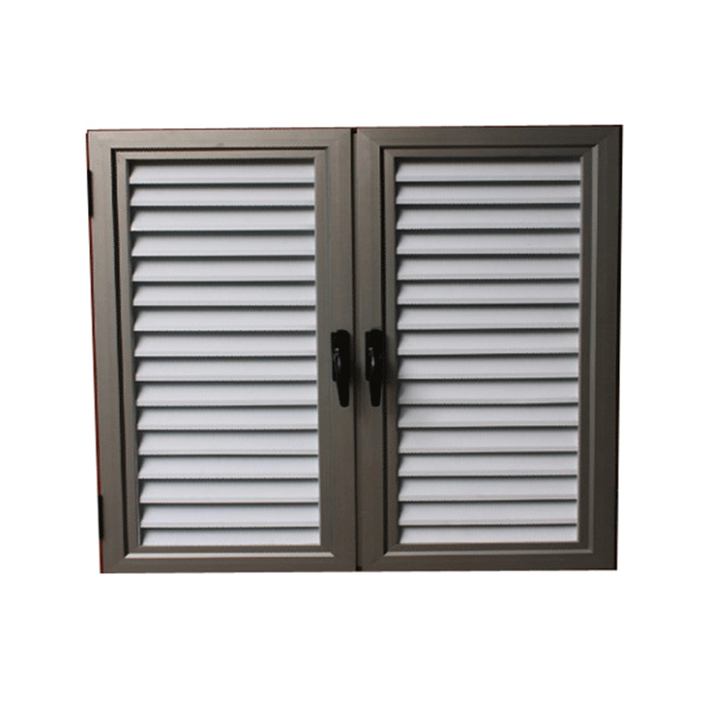 Decorative transmission rod frame Louvered Vertical Louvers aluminium Aluminum shutters for glass windows