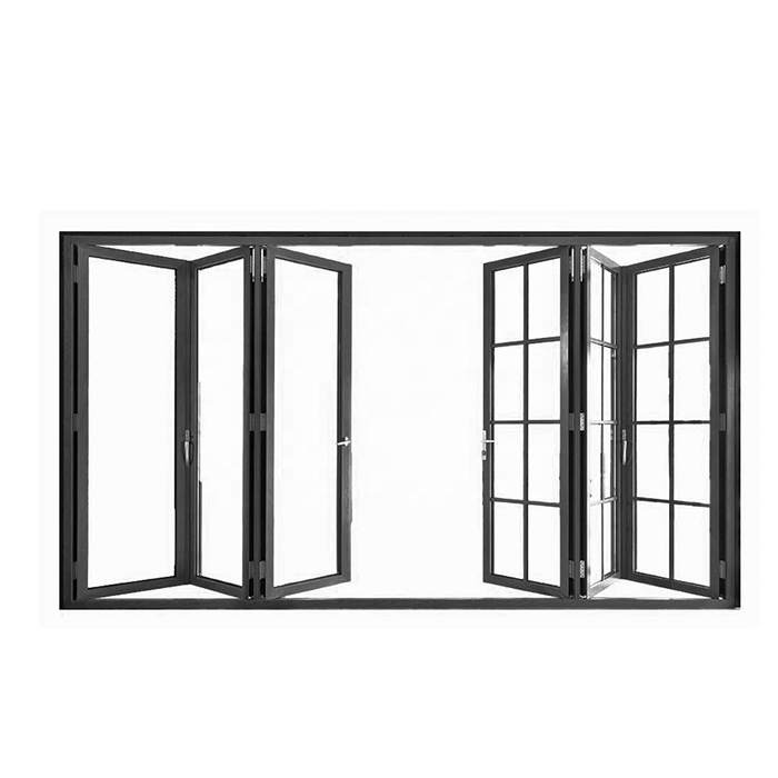 2023 Wining Products Aluminium Folding Window Glass Windows Bifold Aluminum Vertical Folding Door And Push Up Window