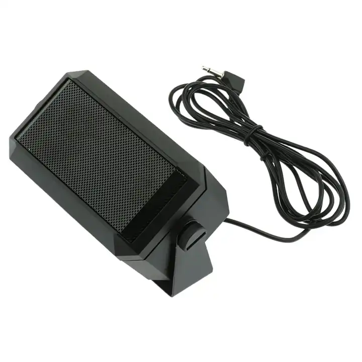 CB Radio External Speaker Two Way Radio Audio Communication Speaker 3.5mm Jack Plug Mini Car Radio Loudspeaker