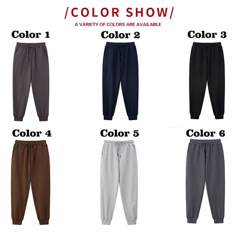 85% cotton 15% polyester 280g wool loop fabric fashion versatile suitable for everyday wear of men's pants