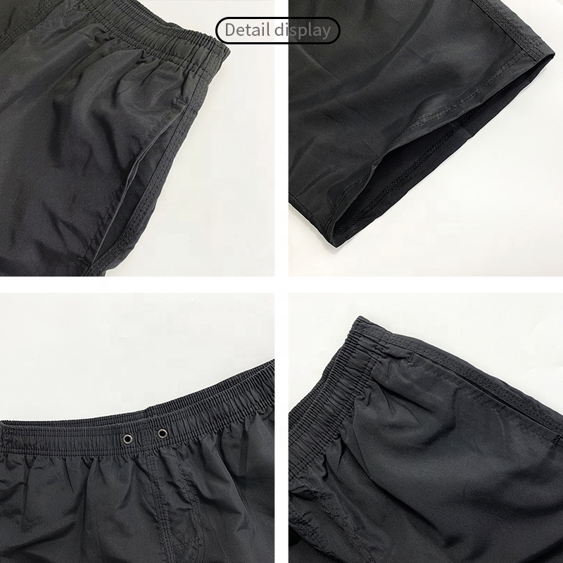 Wholesale stock beach shorts polyester men running shorts swimwear shorts for men custom logo embroidered