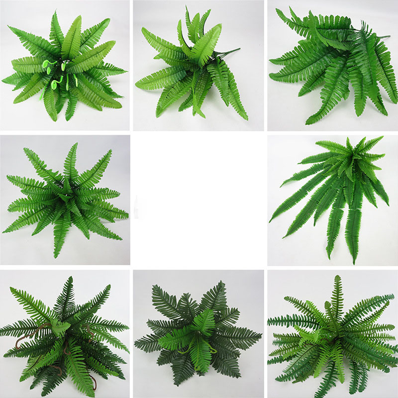 Hot Sale Artificial Plant Leaves Persian Grass Potted Vine Fern Plant Bonsai for Home Decor Landscape Greenery