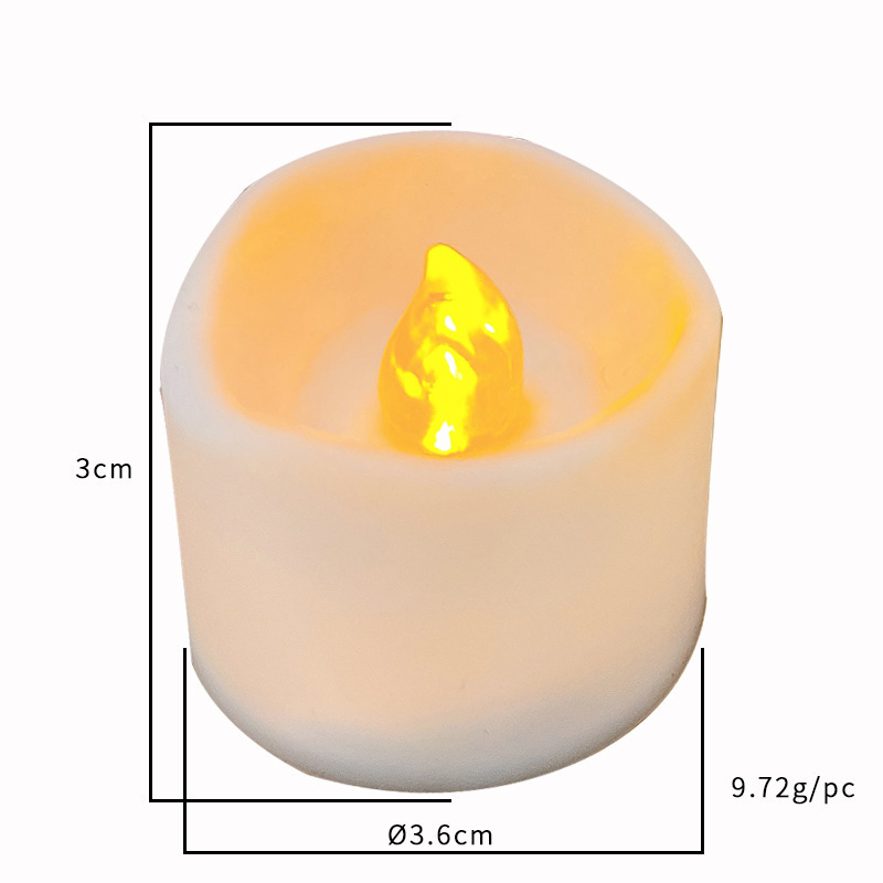 Christmas 3d Real Flame Led Candle Stick Electronic Tea Light Candles With Remote Control For Wedding Decoration