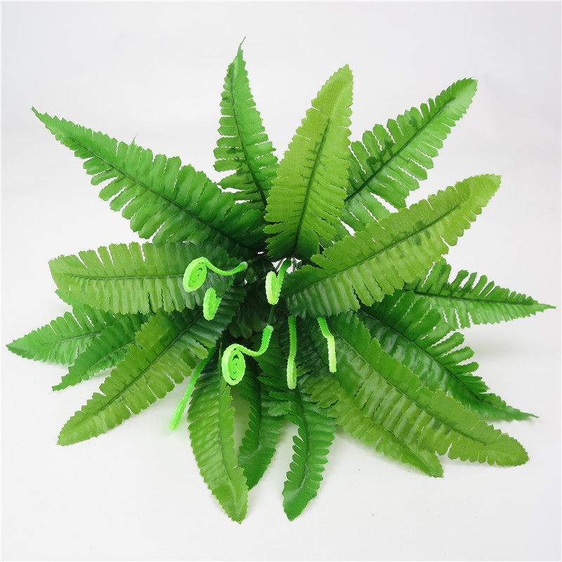 Hot Sale Artificial Plant Leaves Persian Grass Potted Vine Fern Plant Bonsai for Home Decor Landscape Greenery