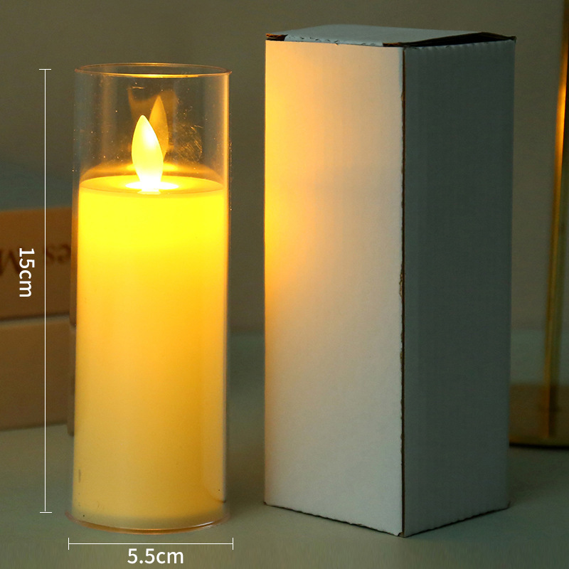 A00121-5.5cm Led Electronic Swinging Tear Candle Lamp Remote Control Simulation Paraffin Wax Candle For Wedding Decoration