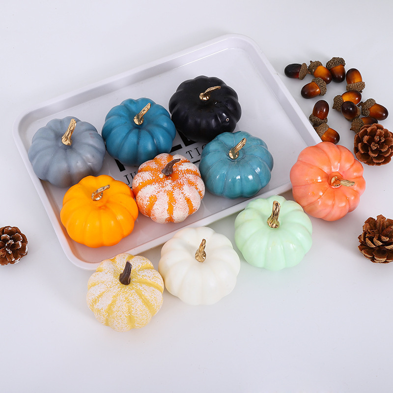 China Manufacturer Wholesale foam pumpkins for Artificial Faux Foam Pumpkin Halloween Thanksgiving Table Fall Harvest Home Decor