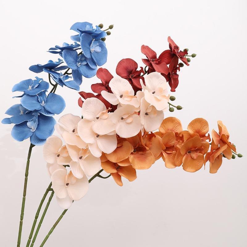 Natural Artificial Flowers Latex Moth Orchid Artificial Flower Butterfly Orchid For Decor Orchid Decorative Flowers