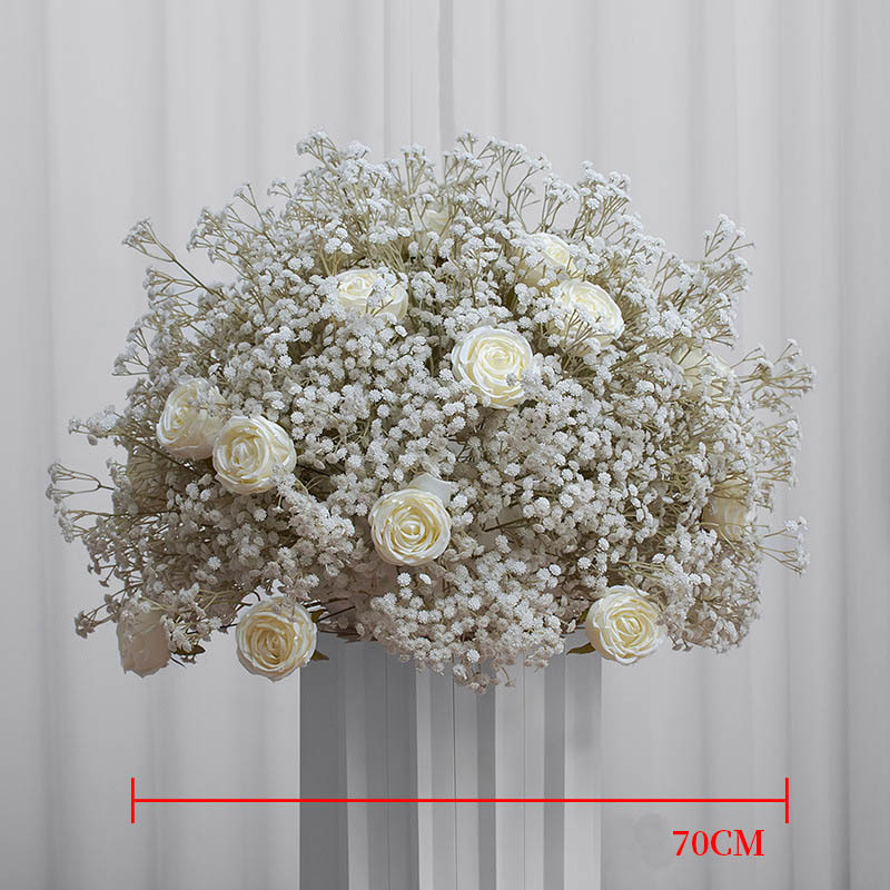 Wholesale Wedding Table Decoration Artificial Ball Flower For Sale Table Centerpiece Flower Ball Gypsophila Ball