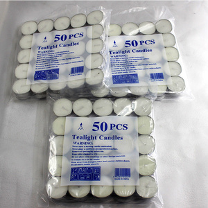 Wholesale 50pcs Aromatherapy Confession Proposal Craft Candle Round Paraffin Wax Mini Tealight Candles