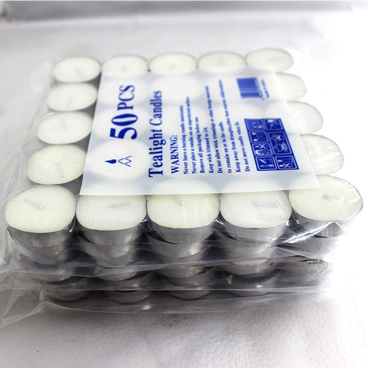 Wholesale 50pcs Aromatherapy Confession Proposal Craft Candle Round Paraffin Wax Mini Tealight Candles