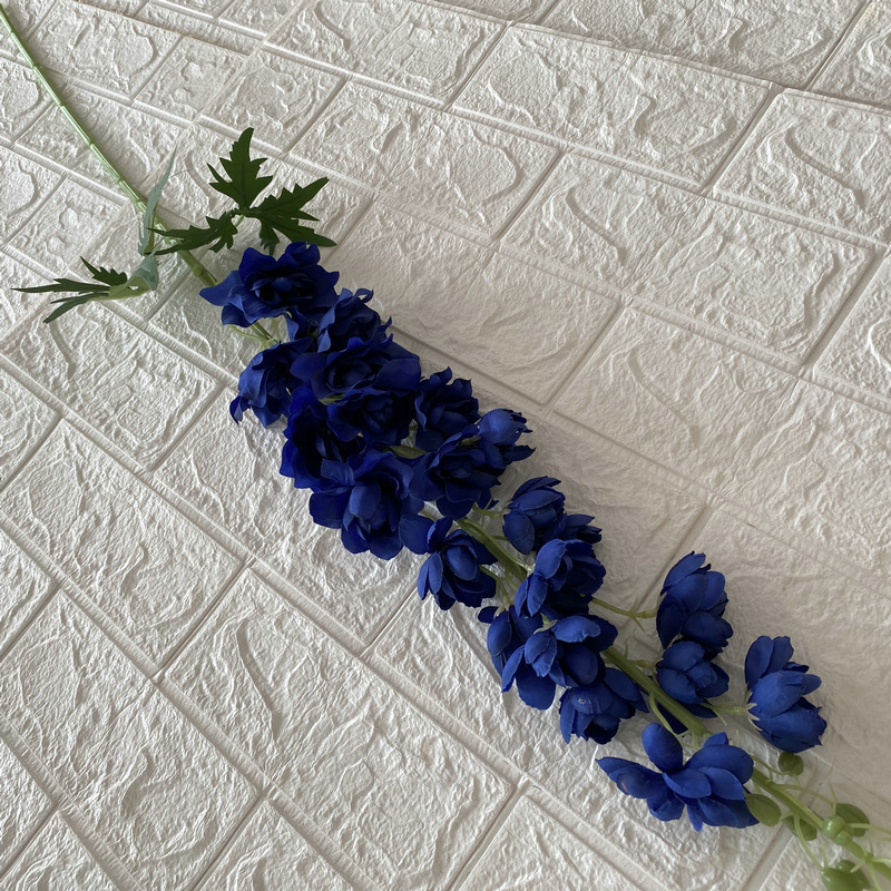 Artificial Delphinium Ajacis Silk Wedding Decorative Flowers For Home Party Decor Wholesale Artificial Delphinium Ajacis Faux Vi