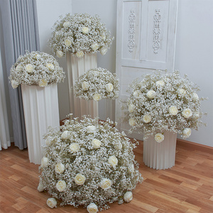 Wholesale Wedding Table Decoration Artificial Ball Flower For Sale Table Centerpiece Flower Ball Gypsophila Ball