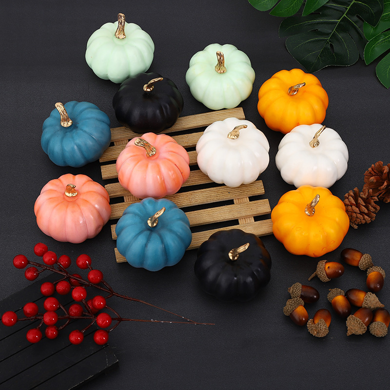 China Manufacturer Wholesale foam pumpkins for Artificial Faux Foam Pumpkin Halloween Thanksgiving Table Fall Harvest Home Decor