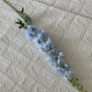 Artificial Delphinium Ajacis Silk Wedding Decorative Flowers For Home Party Decor Wholesale Artificial Delphinium Ajacis Faux Vi